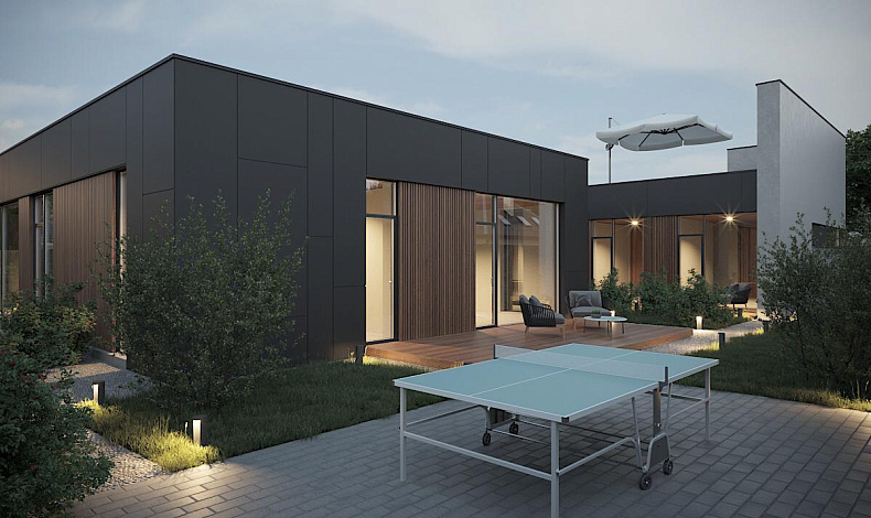 Дома с плоской крышей HT-420