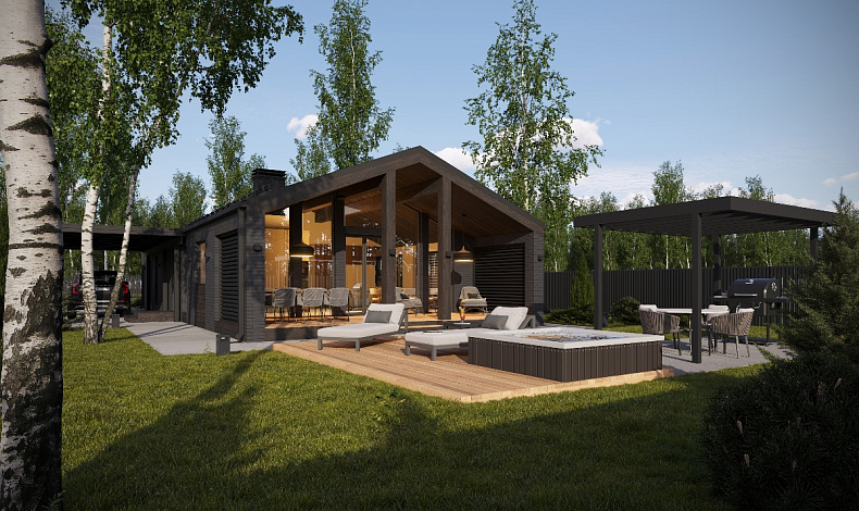 Дома из пеноблоков BH-117