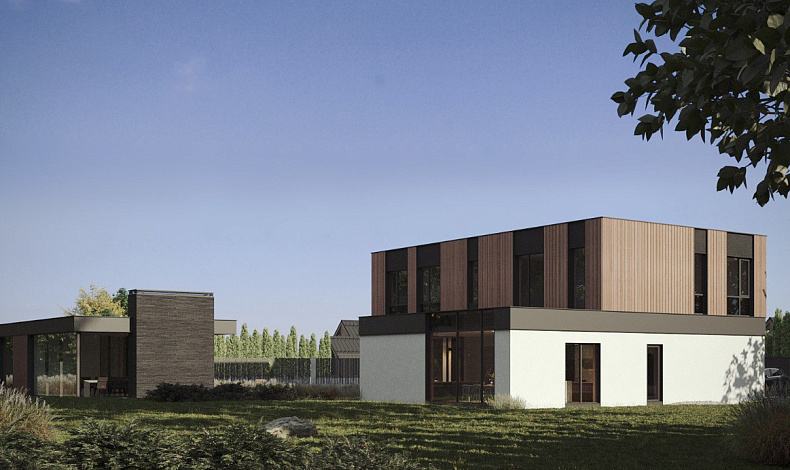 Дома с плоской крышей HT-330