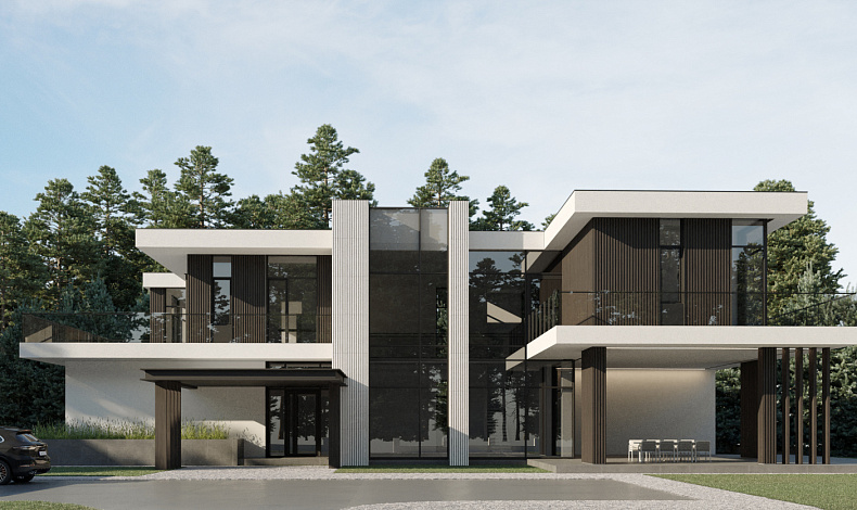 Дома с плоской крышей HT-505