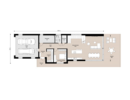Дома с плоской крышей HT-360